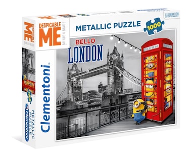 Clementoni 39412 Minions Despicable Metal Clementoni-39412-Metallic Puzzle 3-1000 Pieces, Multi-Coloured, 1000 Pezzi