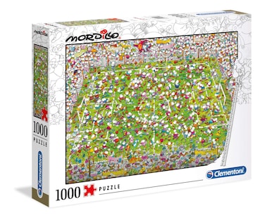 Clementoni - 39537 - Mordillo Puzzle - The Match - 1000 Pieces - Made in Italy - Jigsaw Puzzles for Adult