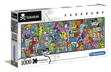 Clementoni - 39568 - Disney Panorama Collection - Tokidoki - 1000 Pieces - Made in Italy - Jigsaw Puzzles for Adults