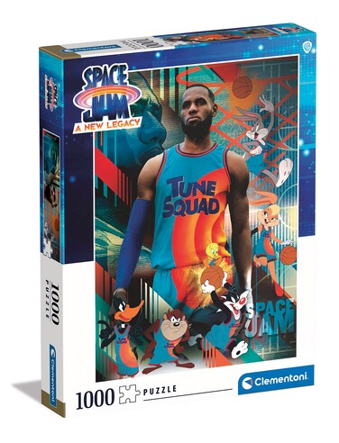 Clementoni 39627 Space Jam 2-1000 Pieces Movie-Made in Italy, Jigsaw Puzzle for Adults, Multicoloured