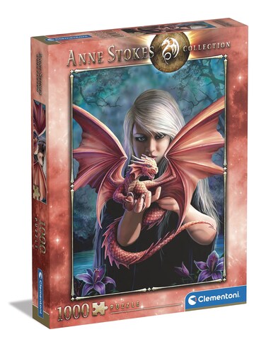 Clementoni 39640 1000pcs Anne Stokes Collection-Dragonkin 1000 Pieces, Made in Italy, Jigsaw Puzzle for Adults, Multicolor, Medium