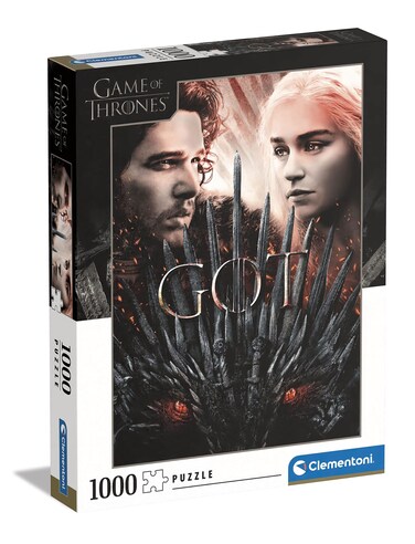 Clementoni - 39651 - Puzzle Game of Thrones - Jigsaw Puzzle 1000 Pieces, Made in Italy, Jigsaw Puzzle for Adults