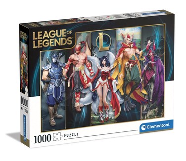 Clementoni - 39680 - Puzzle League of Legends - Jigsaw Puzzle 1000 Pieces, Made in Italy, Jigsaw Puzzle for Adults