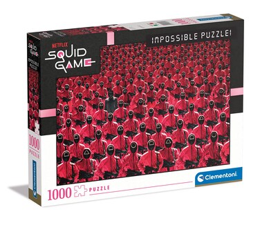 Clementoni - 39695 - Impossible Puzzle Squid Game - Jigsaw Puzzle 1000 Pieces, Made in Italy, Jigsaw Puzzle for Adults