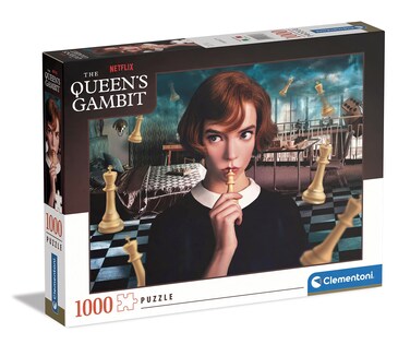 Clementoni Queen's Gambit Gambit-1000 Adult Pieces, Netflix-Made in Italy Jigsaw Puzzle, Multicolor, 39698 1000, Multi-Coloured, Standard