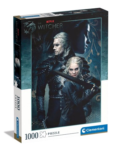Clementoni - The Witcher Witcher-1000 Pieces-Puzzle, Entertainment for Adults-Made in Italy, 39702