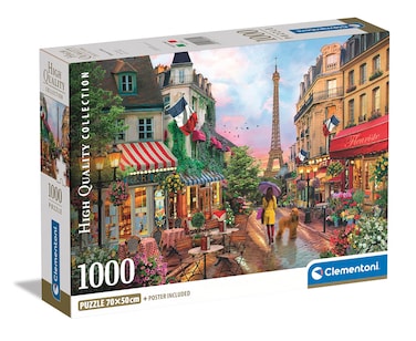 Clementoni - 39705 Collection Puzzle Flowers in Paris - 1000 Pieces - Adult Puzzle, Entertainment for Adults - Made in Italy