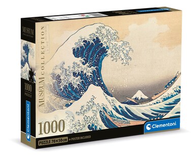 Clementoni - 39707 - Museum Collection Puzzle Hokusai, The Great Wave - 1000 Pieces - Adult Puzzle, Entertainment for Adults - Made in Italy
