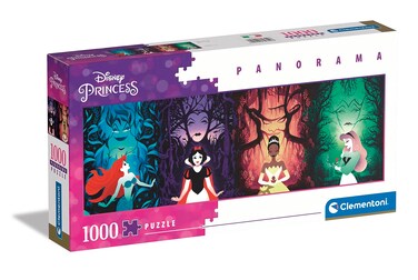 Clementoni - Disney Princess Panorama Princess-1000 Pieces Adults, Panoramic Jigsaw Puzzle, Made in Italy, Multicoloured, 39722