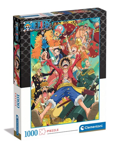 Clementoni - 39726 - Puzzle Anime One Piece - Jigsaw Puzzle 1000 Pieces, Jigsaw Puzzle for Adults - Made in Italy
