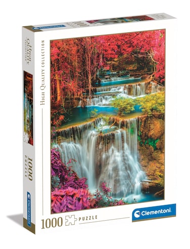 Clementoni Collection-Colorful Thai Falls-1000 Pieces-Puzzle, Vertical, Fun for Adults, Made in Italy, Multicoloured, 39821