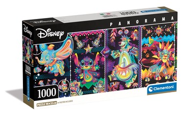 Clementoni 1000 Piece Panoramic Jigsaw Puzzle: Disney - Joies