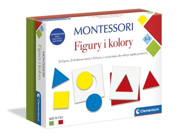 Clementoni 50692 Montessori Figures Education Game for Children from 2 Years Poland Version, Multi-Coloured