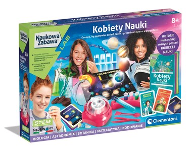 Clementoni - 50707 - Scientific Fun Lab Women Learning Tool for Children from 8 Years Version Poland