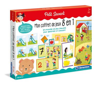 Clementoni - My 52470 8-in-1 Game Set, Multi-Colour