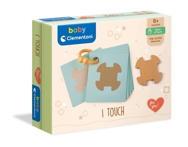 Clementoni - Baby for You-I Touch-Early Childhood Game, First Activities, Children 6 Months+, Made in Italy, Multicoloured, 52476