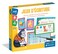 Clementoni Contains 26 Alphabet Drawing Cards + 2 Slates for Graphics + 1 Erasable Felt Tip Pen + 1 Sponge + 1 Game Guide   4 Years   52803, Multi-Coloured