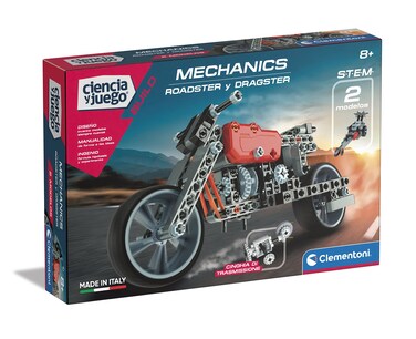 Clementoni 55157.6 Mechanics Laboratory Toy, Roadster + Dragster, Multicoloured, Miscelanea