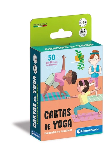 Clementoni - Playing Cards Yoga Flags Family Deck, Multicolor (55443)