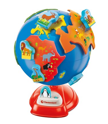 Clementoni My First Globe - Interactive World Map, French &amp; Dutch, Plastic, 3+ Years, Educational, Eco Friendly, Made in Italy