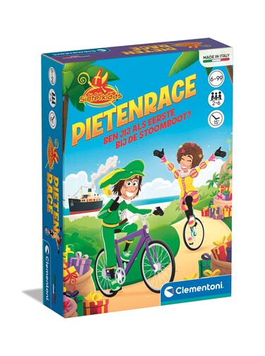 Clementoni - 56192 - Pietenrace - Pocket Goose Game Sinterklaas - Educatief Speelgoed, Tafelspel, Bordspel Vanaf 4 Jaar, Familie Spellen, Geschikt Voor 2-6 Spelers, Nederlandse Taal, Gemaakt In Italy