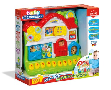 Clementoni 59029.2-Mein Erster Interactive Farm