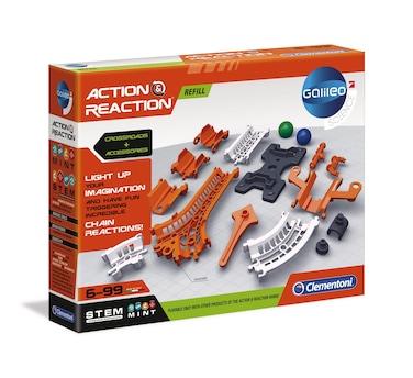 Clementoni 59170 Galileo Action &amp; Reaction-Crosses and Transitions-Experiment Set for Children from 6 Years