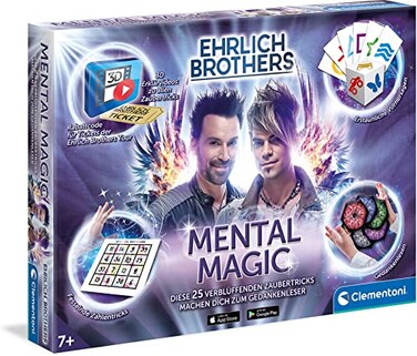 Clementoni 59182 Ehrlich Brothers Mental Box for Children Aged 7, Instructions for Amazing Magic Tricks, Includes 3D Explanatory Videos