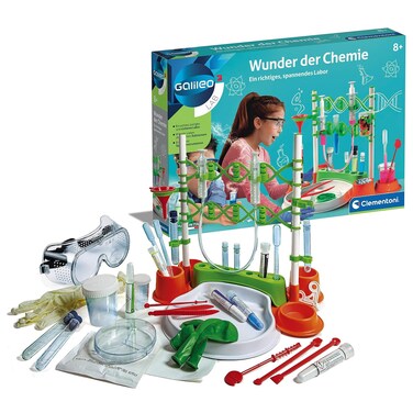 Clementoni 59187 Galileo Science - Wonders of Chemistry, 180 Experiments for Home, Exciting Attempts, Colourful Experiment Box, Toy for Children from 8 Years