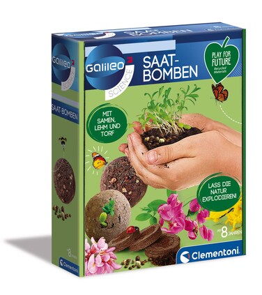 Clementoni 59206 92067 Galileo Play for Future-Seed Bombs, Multicoloured