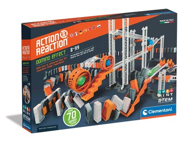 Clementoni Science Game Action &amp; Reaction Domino Effect Colourful 6, Clementoni, 6+