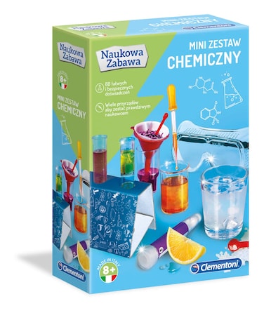 Clementoni - 60952 - Scientific Fun Lab Mini Chemical Set for Children from 8 Years Poland Version