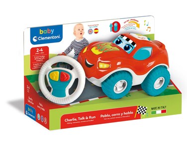 Clementoni - Baby Car Red Remote Control, Multicoloured, Medium (61385)