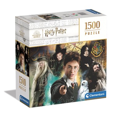 Clementoni 80507 Harry Potter Potter-1500 Pieces-Adult Jigsaw Puzzle, Made in Italy, Multicolour