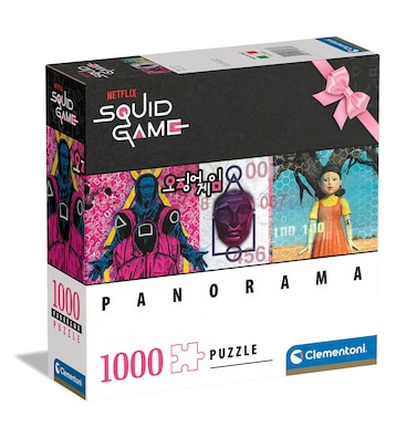 Clementoni - 80638 - Puzzle Squid Game - Jigsaw Puzzle 1000 Pieces, Jigsaw Puzzle for Adults, Puzzle Netflix - Made in Italy