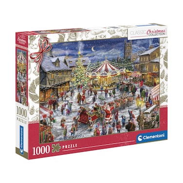 Clementoni 81505 Jigsaw Collection-The Christmas Fair 1000 Pieces-Puzzle for Adults 14-99 Years, Gift for Men/Women, Made in Italy, Multicoloured