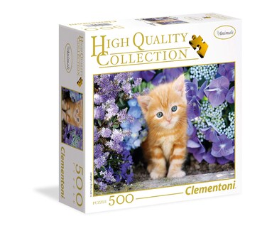 Clementoni Ginger Cat 500 Piece Jigsaw Puzzle for Adults (Square Box)