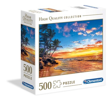 Clementoni Paradise Beach 500 Piece Jigsaw Puzzle for Adults (Square Box)