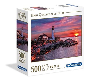 Clementoni Portland Head Light 500 Piece Jigsaw Puzzle for Adults (Square Box)