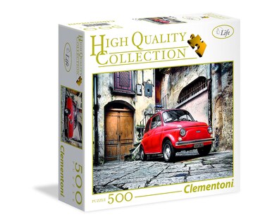 Clementoni Fiat 500-500 Piece Jigsaw Puzzle for Adults (Square Box)