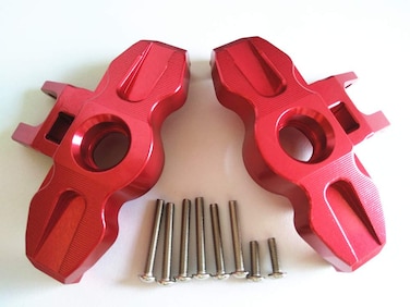 Aluminum Front Axle Carrier Steering Knuckle Arm for TRAXXAS 1/7 Unlimited Desert Racer UDR - RED