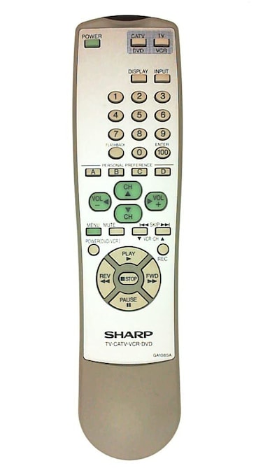 NEW Sharp TV Remote Control GA108SA Supplied with models: 20F630 20F640 27F630 27F631 27UF5 32F630 32F631 36F630