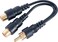GE home electrical GE 20366 Y Adapter Cable RCA Male to Female Nickel