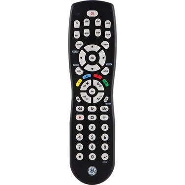 GE 34929 8-Device Universal Remote, Black