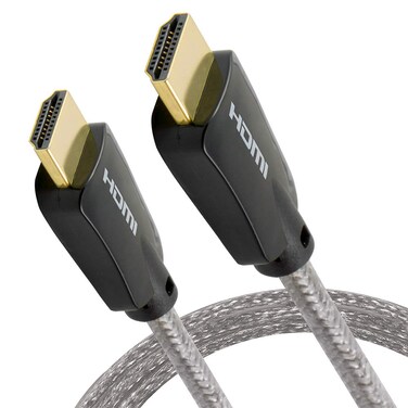 GE HDMI Cable, 2 Pack, 6 Feet, Full HD 1080p 4K 60Hz, HDMI 2.0, 18 Gbps, with Ethernet, HDR, for Smart TV, PS4, PS5, Xbox X, Blu-ray, Streaming, 33519