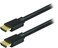 GE HDMI Cable, High Speed, Ethernet, 12 Foot HDMI, 4K Ultra HD, Full HD 1080P, Works with HDTV, Cable, Game Consoles, Blu Ray, and More, Gold Plated Connectors, Black, 33575