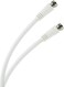 GE 73282 25-Feet RG6 Coaxial Video Cable, White, F Type Connections