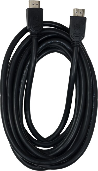GE 15 ft. High Speed HDMI Cable, Black, HDMI to HDMI, 1080P Full HD, 4K Ultra HD, 87683