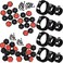 Klein Tools 80070 Cable Management Kit with Hook and Loop Cinch Straps, Self-Adhesive Cable Mounting Clips, 52-Piece