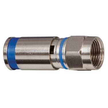 Klein Tools VDV812-624 Weatherproof Compression F-Connector for RG6 Coax Cable, 50-Pack